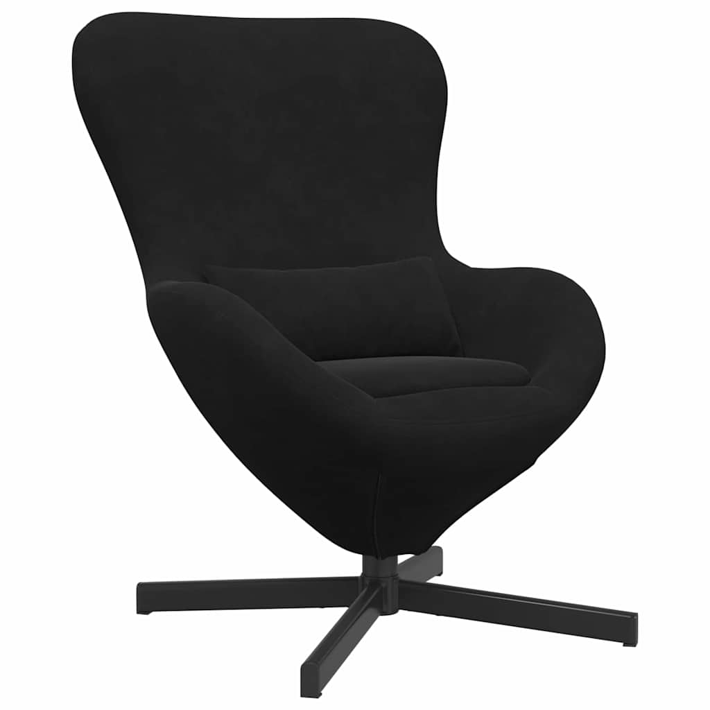 Fauteuil œuf Noir Velours