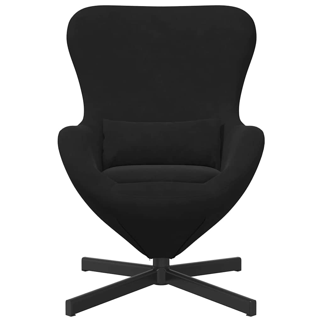 Fauteuil œuf Noir Velours