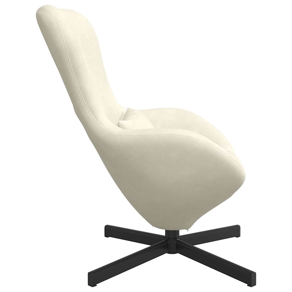 Fauteuil œuf Crème Velours