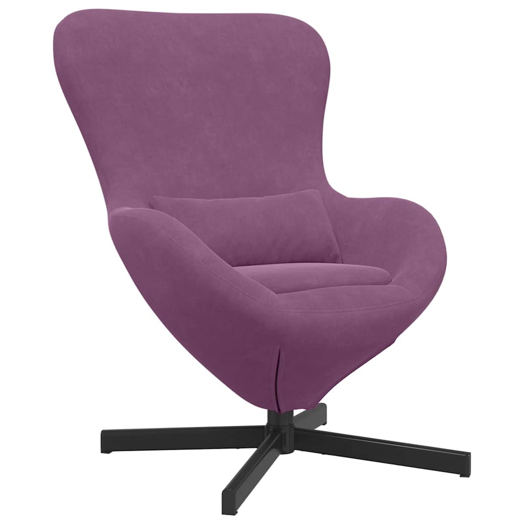 Fauteuil œuf Violet Velours