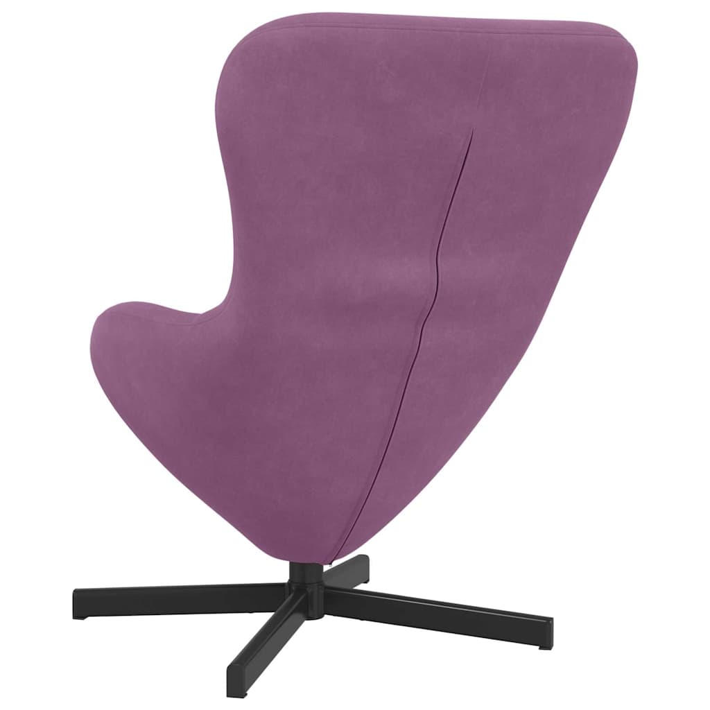 Fauteuil œuf Violet Velours