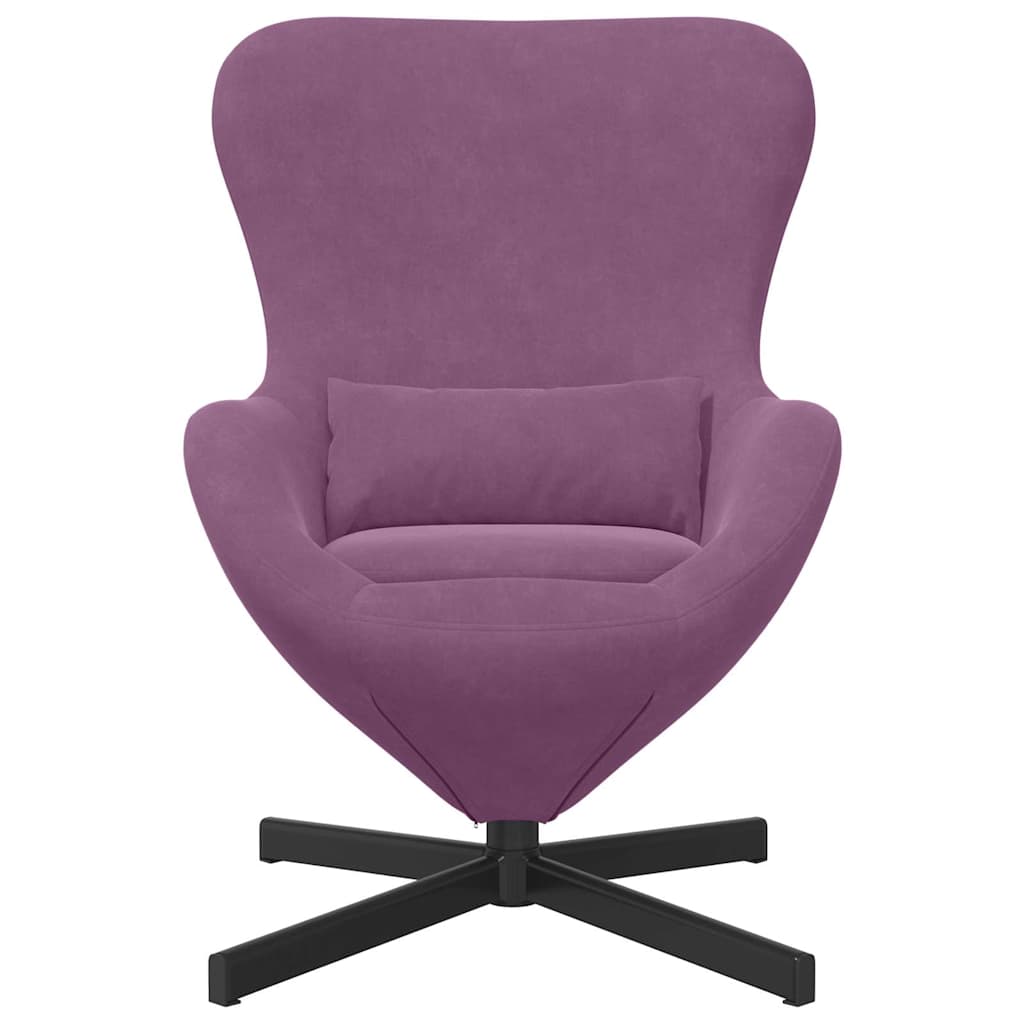 Fauteuil œuf Violet Velours