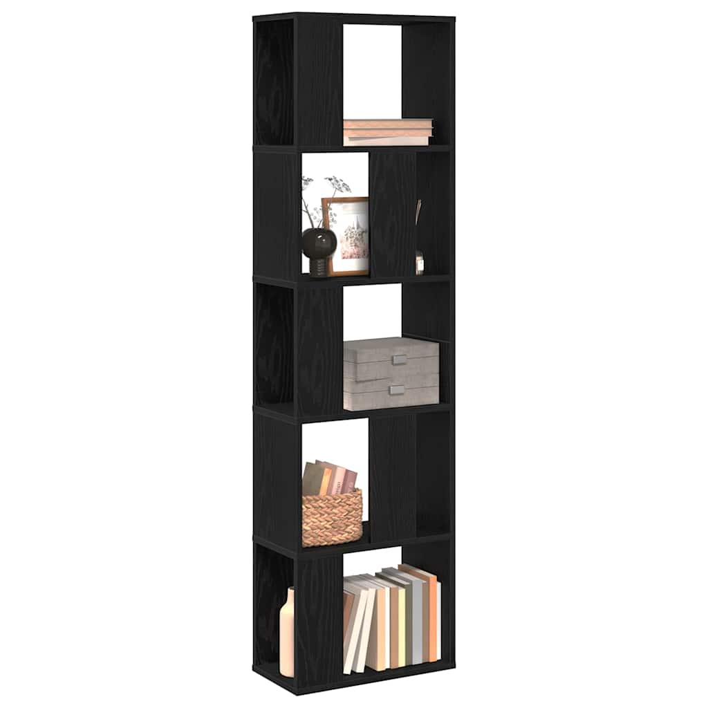 Étagère Chêne noir 45 x 23.5 x 162.5 cm Bois d'ingénierie