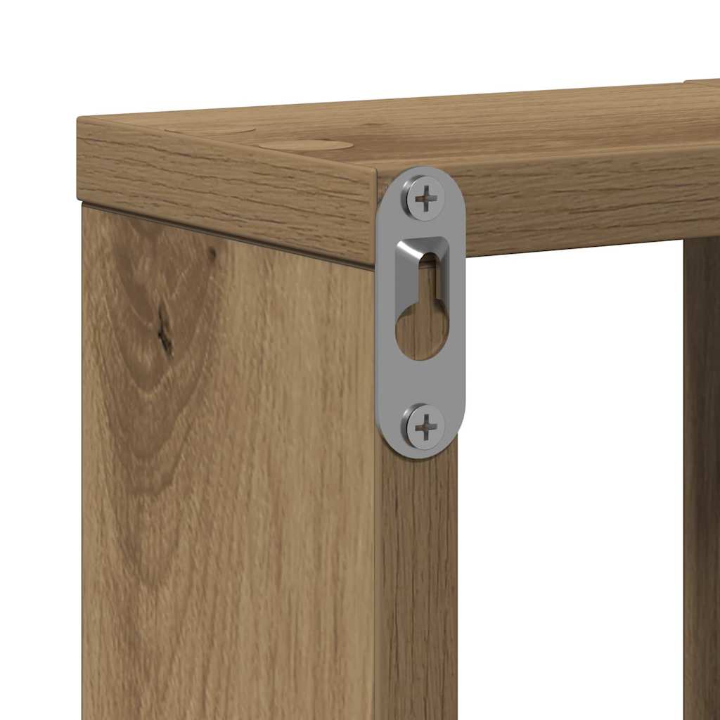 Étagère Murale avec étagère chêne artisanal 104.5 x 10 x 43 cm