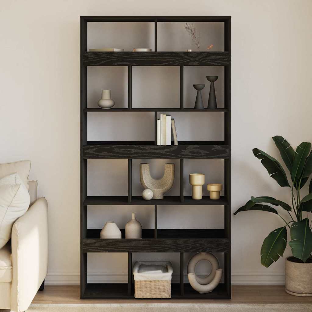 Étagère 2 pcs Chêne noir 100 x 33 x 187,5 cm Bois d'ingénierie