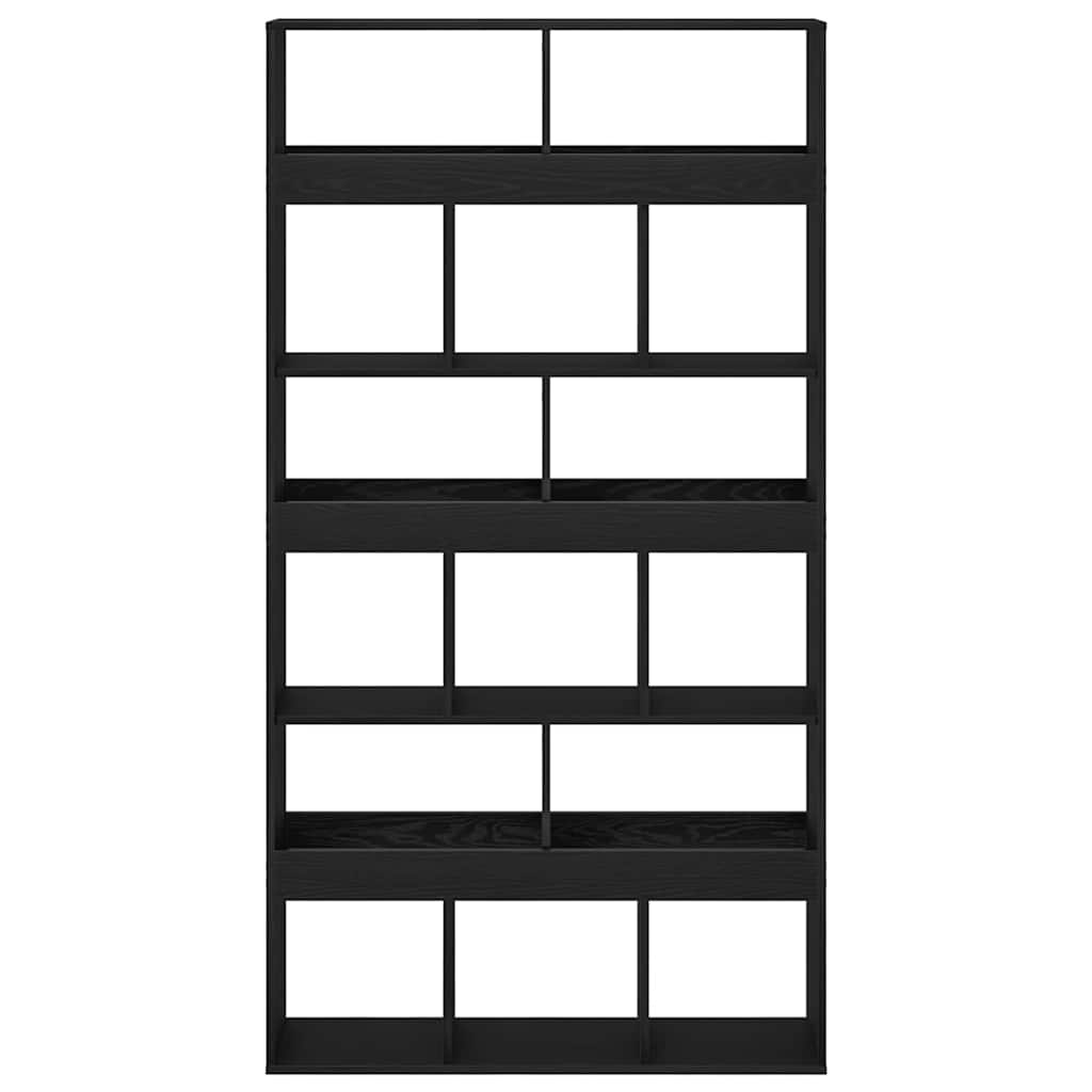 Étagère 2 pcs Chêne noir 100 x 33 x 187,5 cm Bois d'ingénierie