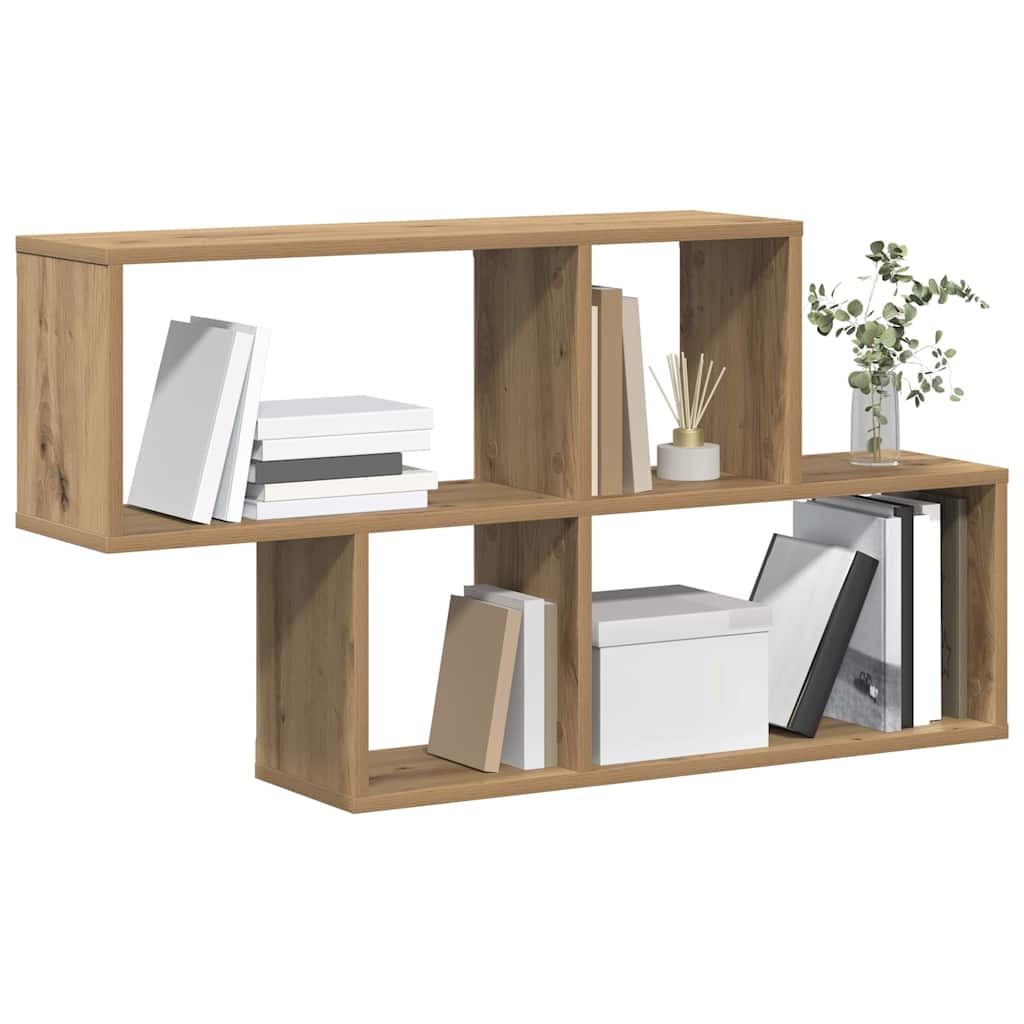 Étagère Murale avec étagère chêne artisanal 100 x 20 x 53 cm