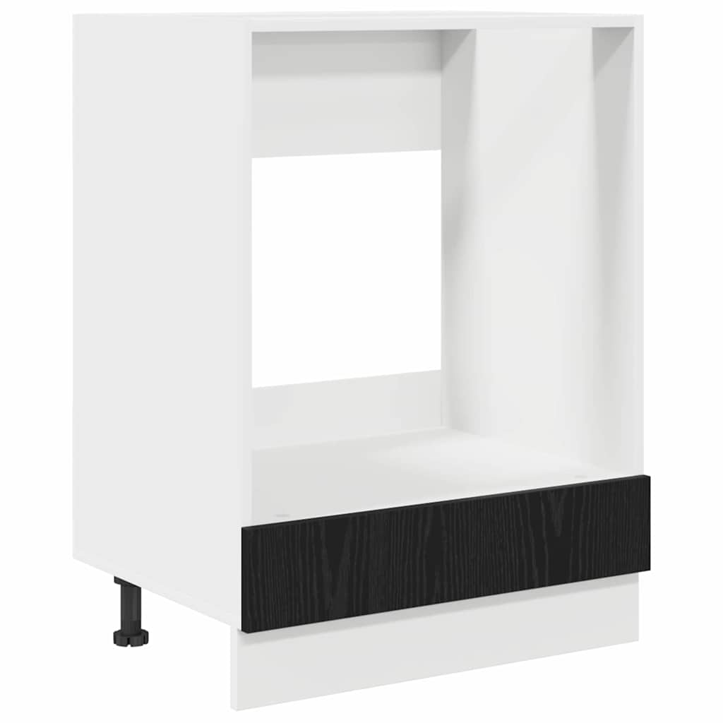 Armoire de four Chêne noir 60 x 46 x 81.5 cm Bois d'ingénierie