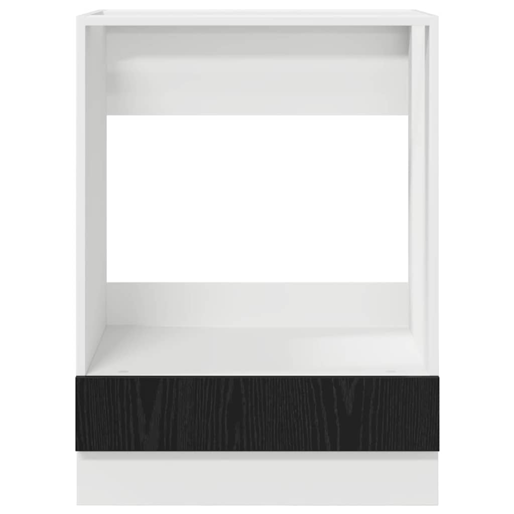 Armoire de four Chêne noir 60 x 46 x 81.5 cm Bois d'ingénierie
