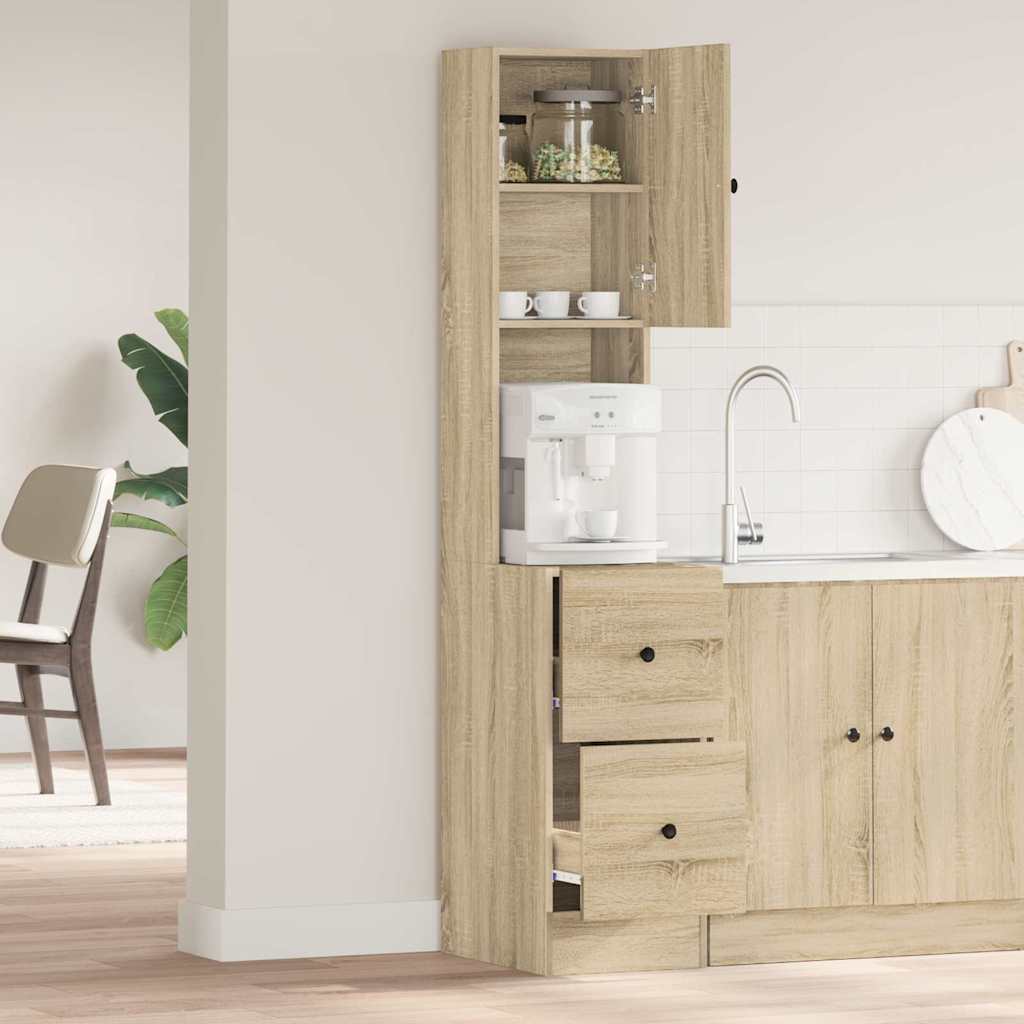 Armoire de cuisine Beige 35 x 50 x 180 cm Bois d'ingénierie