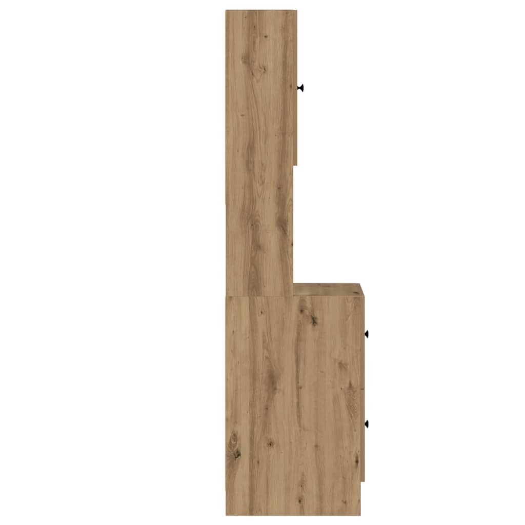 Meuble de cuisine avec tiroir chêne artisanal Bois d'ingénierie