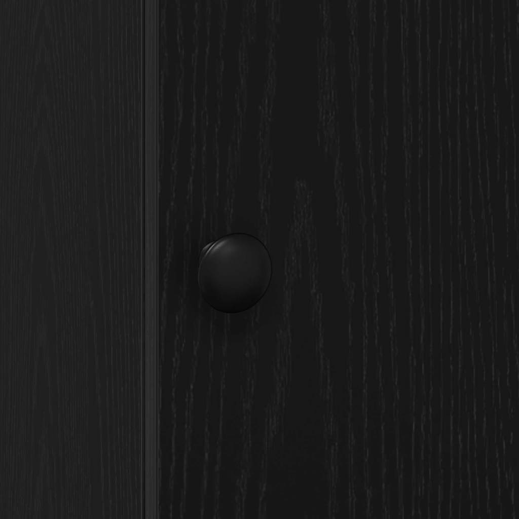 Meuble de cuisine avec tiroir Chêne noir Bois d'ingénierie