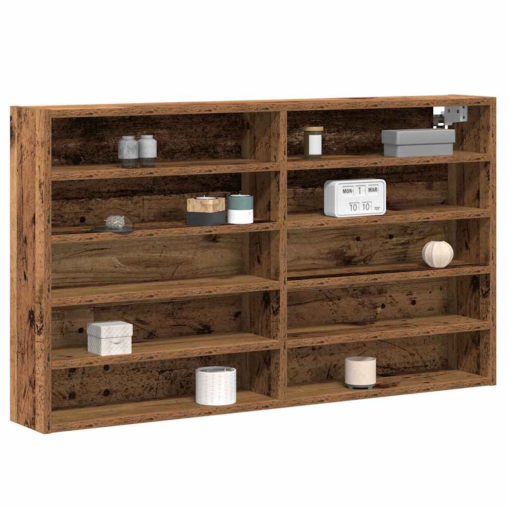 Cabinet d'Affichage avec étagère Bois Ancien 100 x 15 x 58 cm