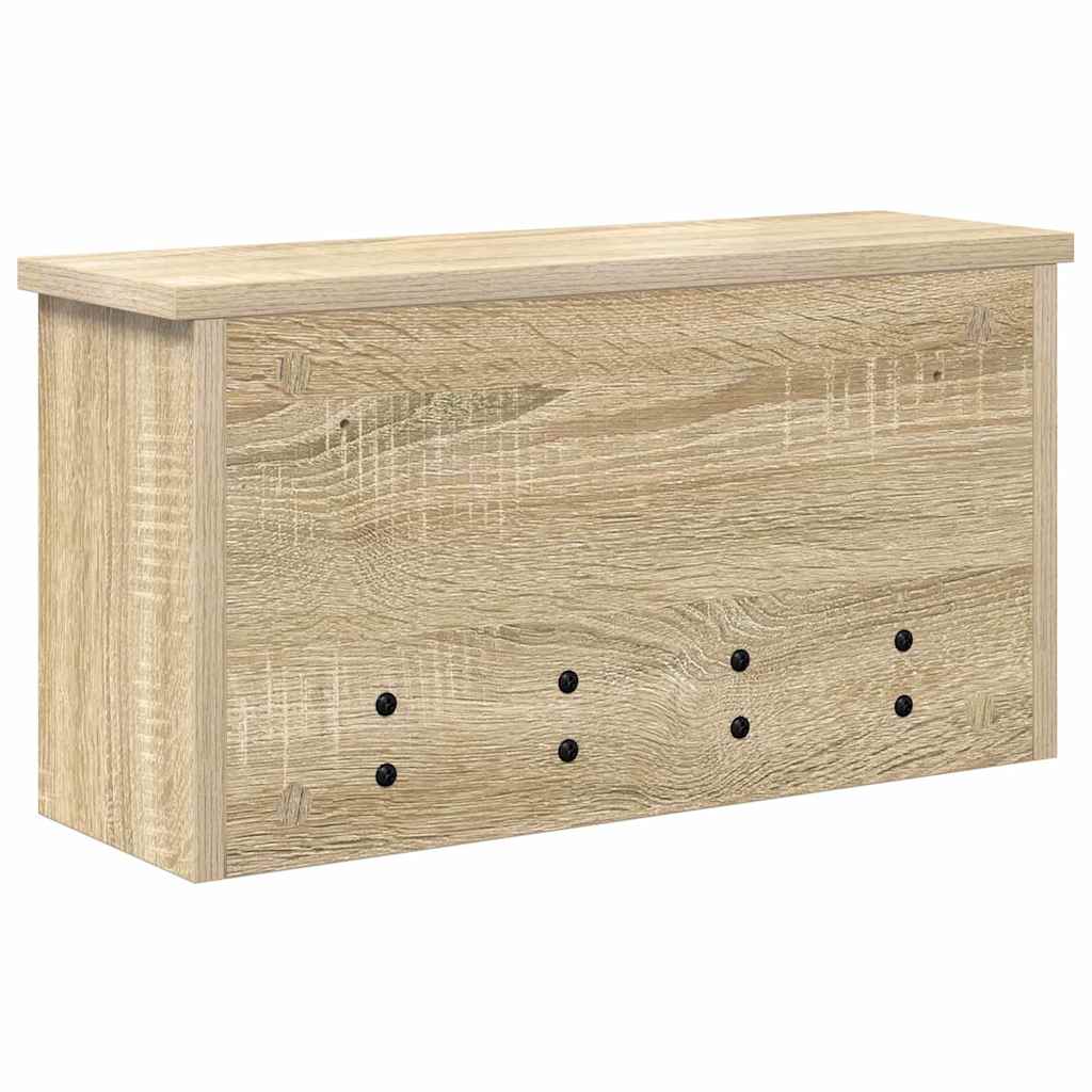 Porte-manteau mural avec étagère Chêne sonoma 50 x 16 x 26 cm