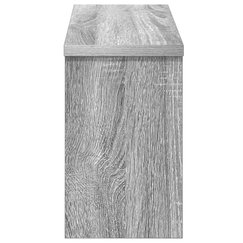 Porte-manteau mural avec étagère Sonoma gris 50 x 16 x 26 cm