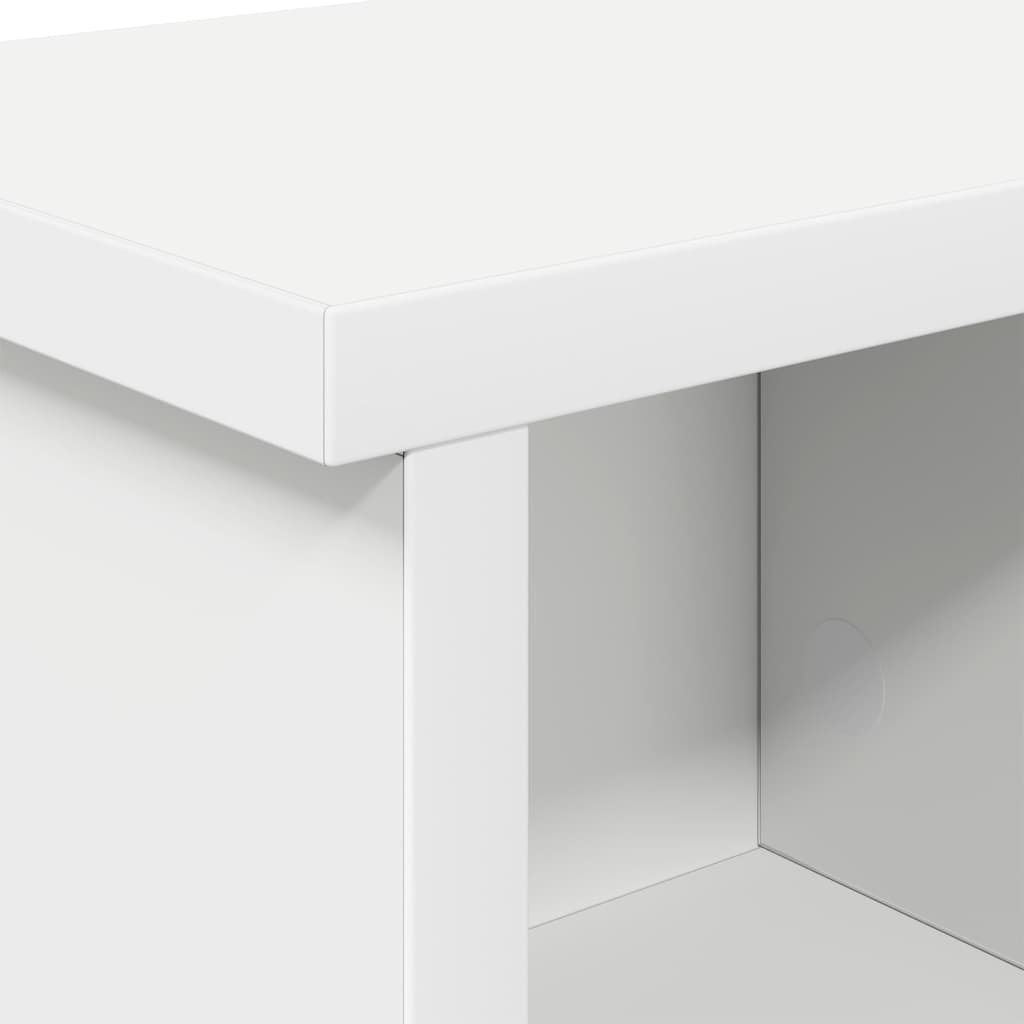 Porte-manteau mural Blanc 75 x 16 x 26 cm Bois d'ingénierie