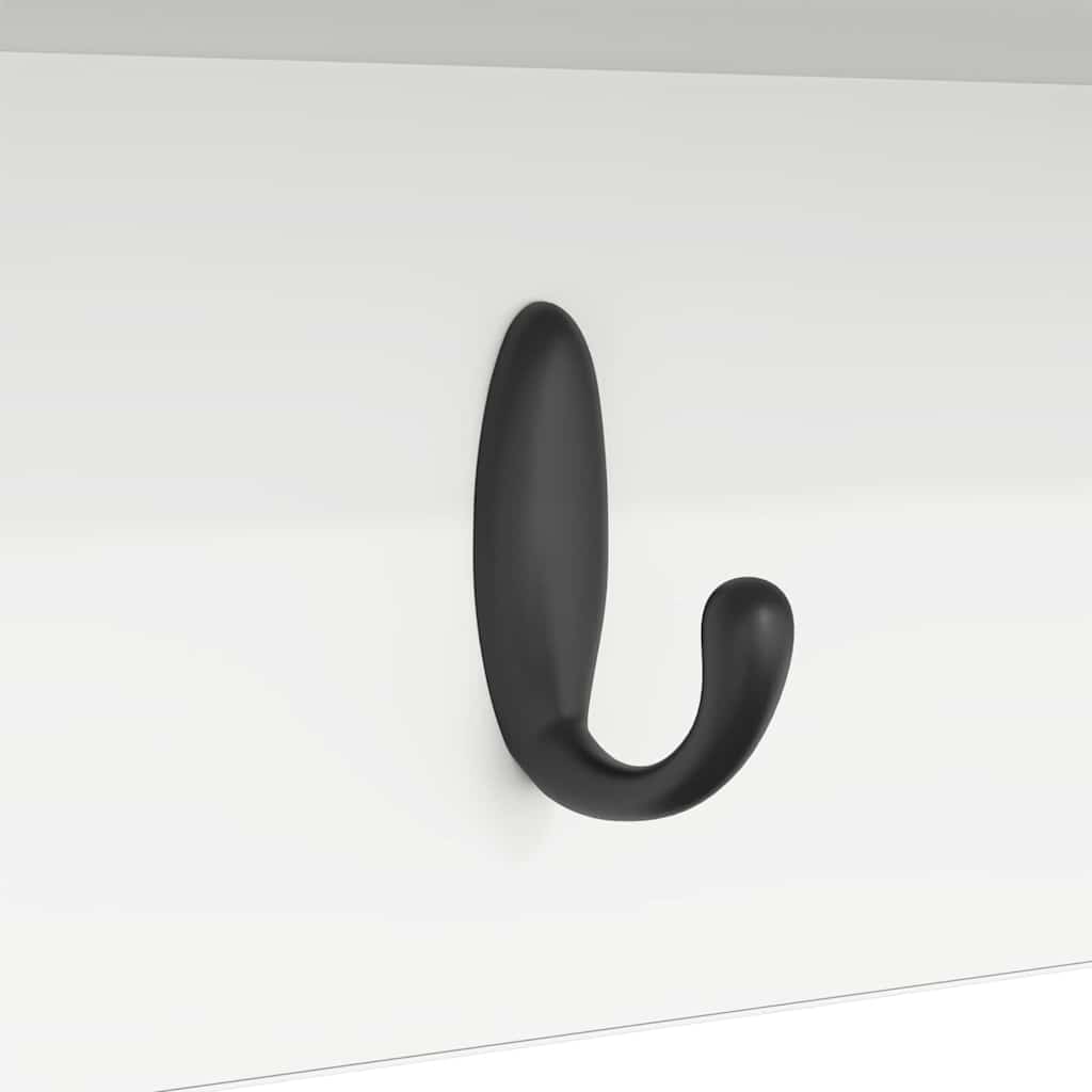 Porte-manteau mural Blanc 100 x 16 x 26 cm Bois d'ingénierie