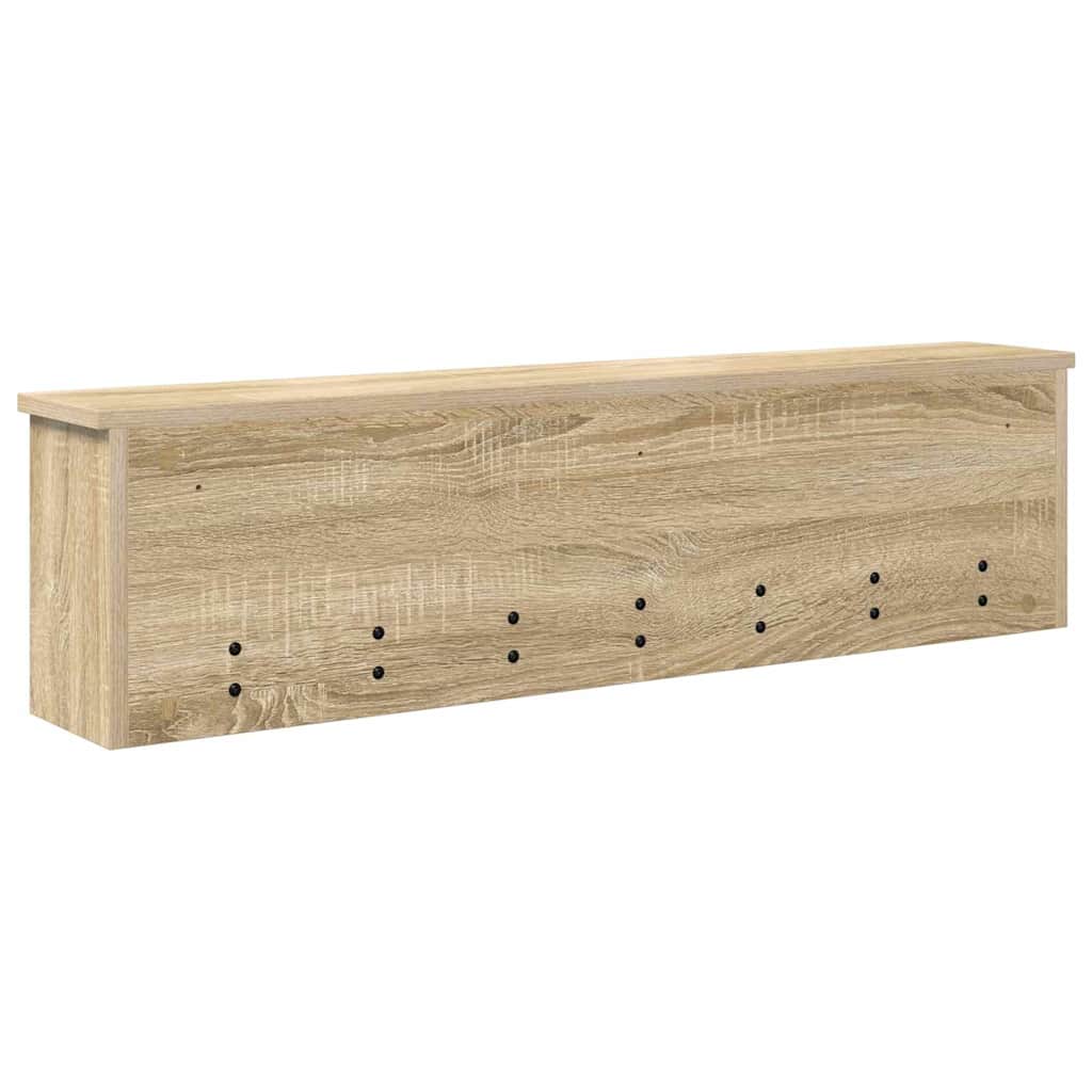 Porte-manteau mural avec étagère Chêne sonoma 100 x 16 x 26 cm