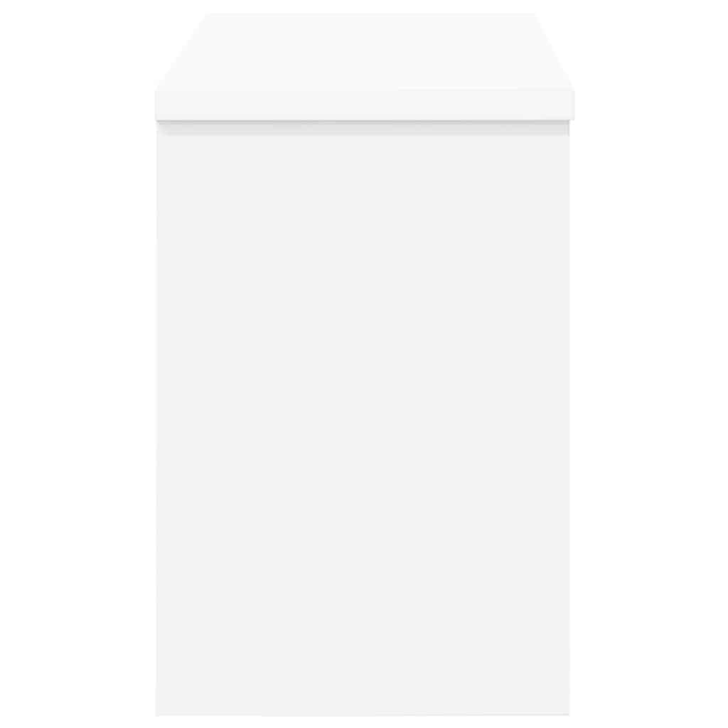 Porte-manteau mural Blanc 50 x 20 x 30 cm Bois d'ingénierie