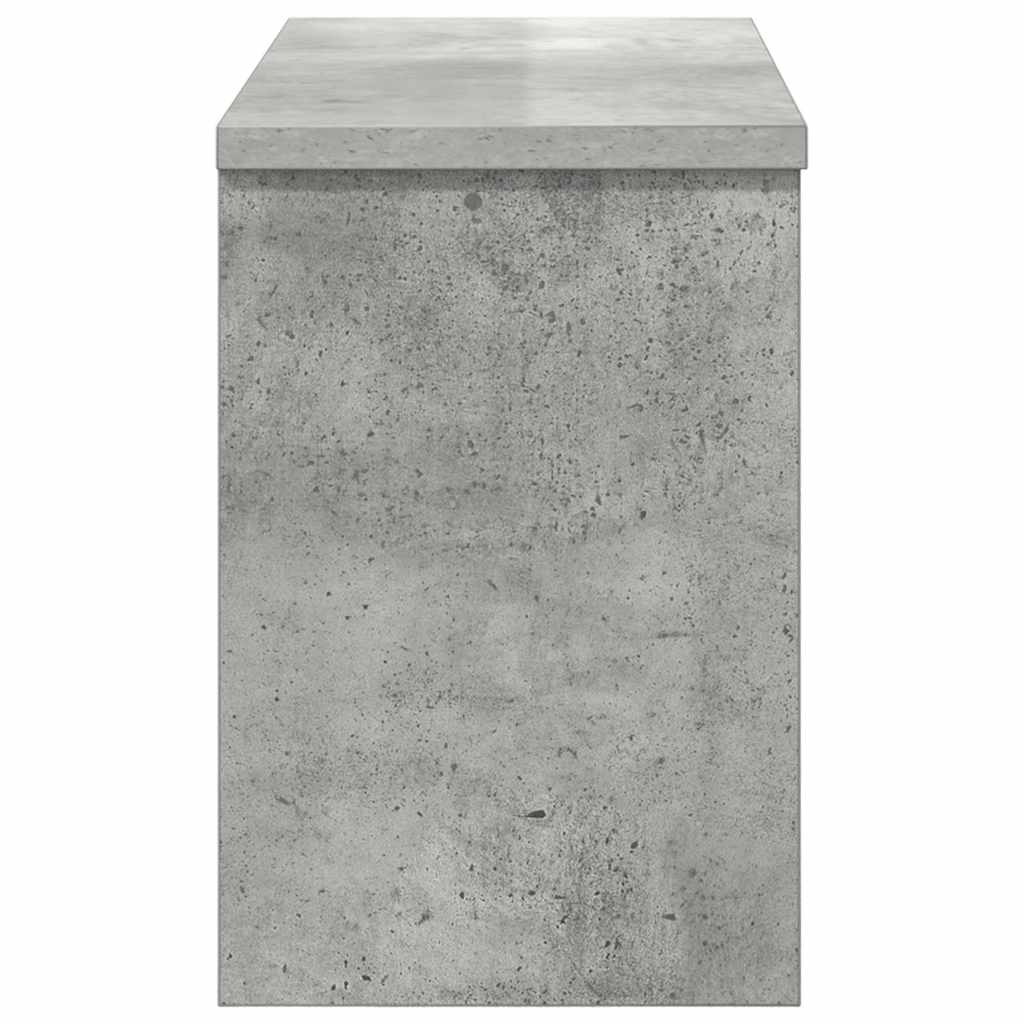 Porte-manteau mural avec étagère Gris béton 50 x 20 x 30 cm