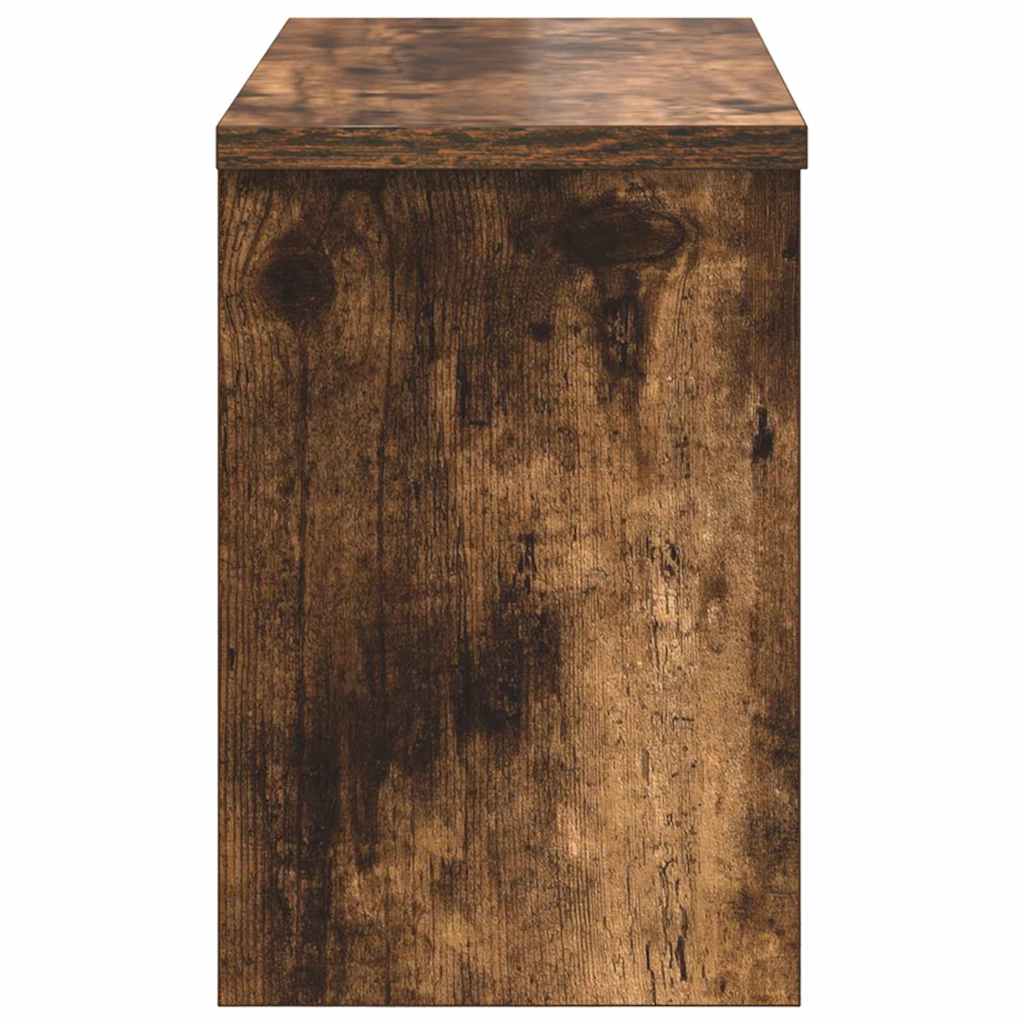 Porte-manteau mural avec étagère Chêne fumé 50 x 20 x 30 cm