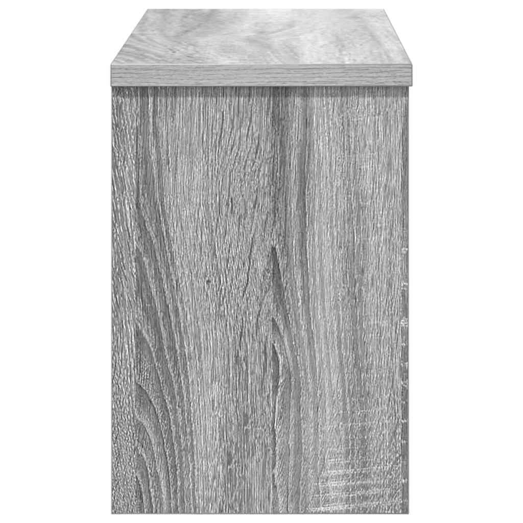 Porte-manteau mural avec étagère Sonoma gris 50 x 20 x 30 cm