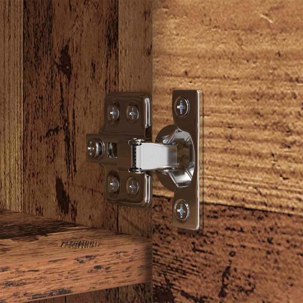 Porte-manteau mural avec étagère Bois ancien 50 x 20 x 30 cm