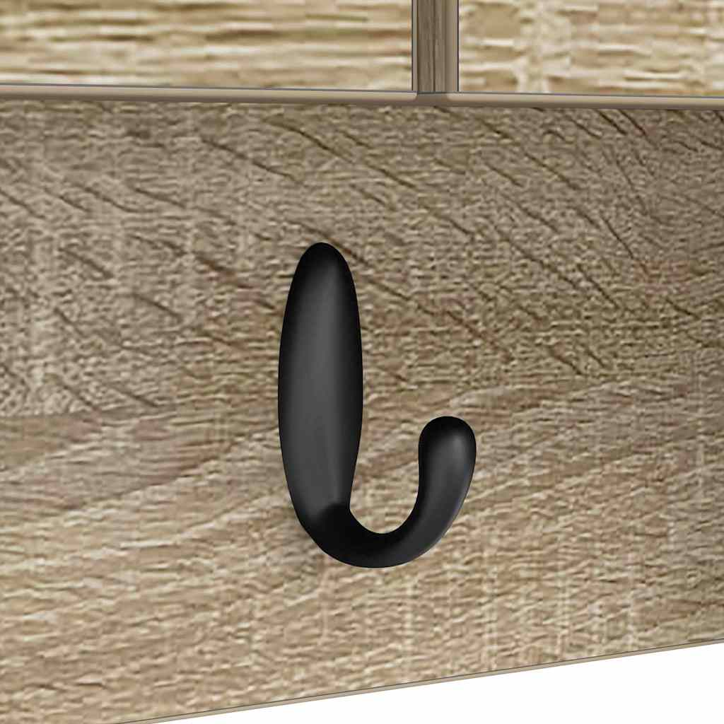 Porte-manteau mural avec étagère Chêne sonoma 80 x 20 x 30 cm