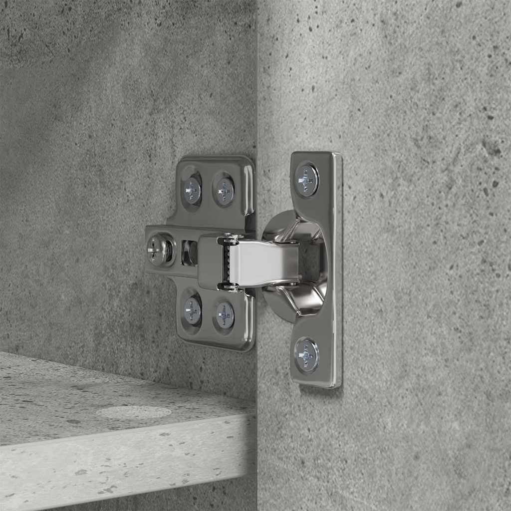 Porte-manteau mural avec étagère Gris béton 80 x 20 x 30 cm