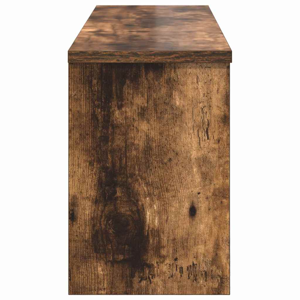 Porte-manteau mural avec étagère Chêne fumé 80 x 20 x 30 cm