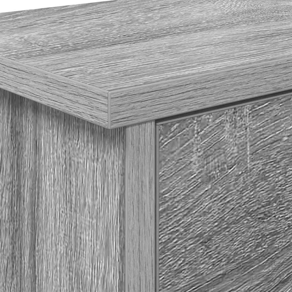 Porte-manteau mural avec étagère Sonoma gris 80 x 20 x 30 cm