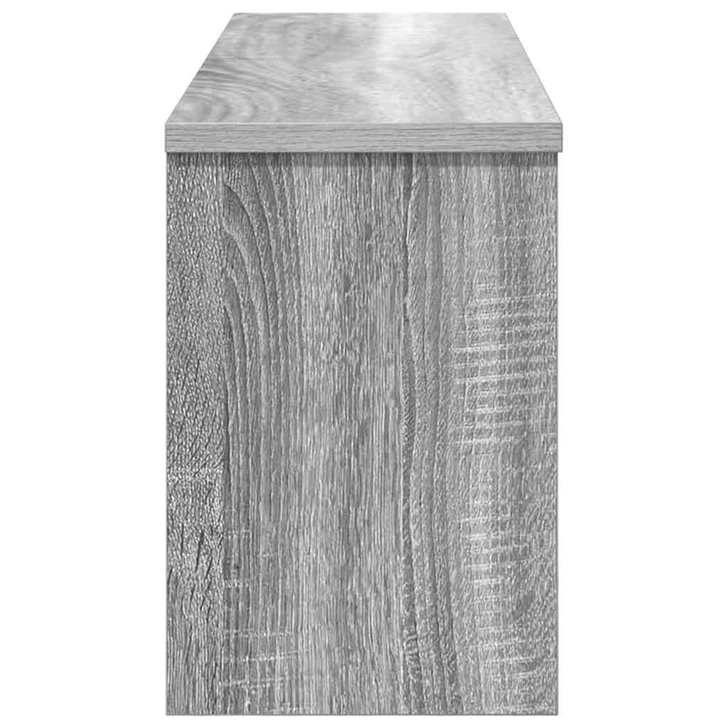 Porte-manteau mural avec étagère Sonoma gris 80 x 20 x 30 cm