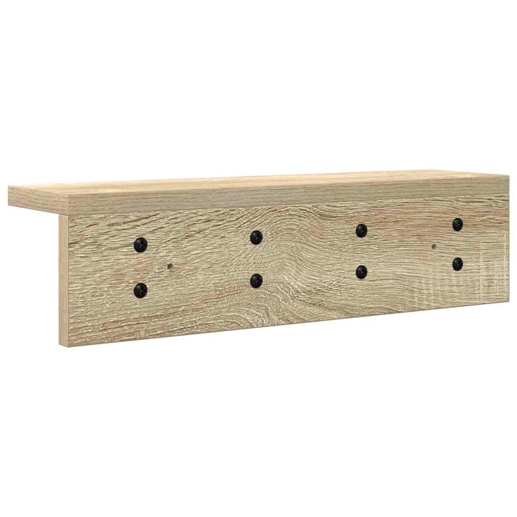 Porte-manteau mural Chêne sonoma 40 x 10.5 x 10.5 cm