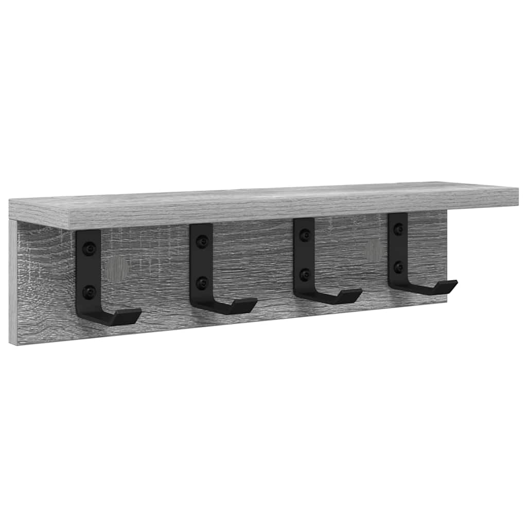Porte-manteau mural Sonoma gris 40 x 10.5 x 10.5 cm