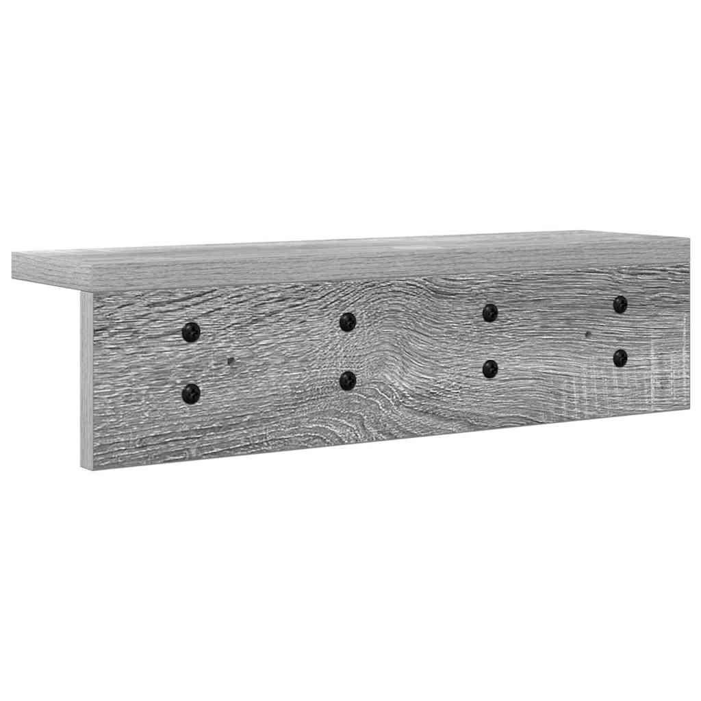 Porte-manteau mural Sonoma gris 40 x 10.5 x 10.5 cm