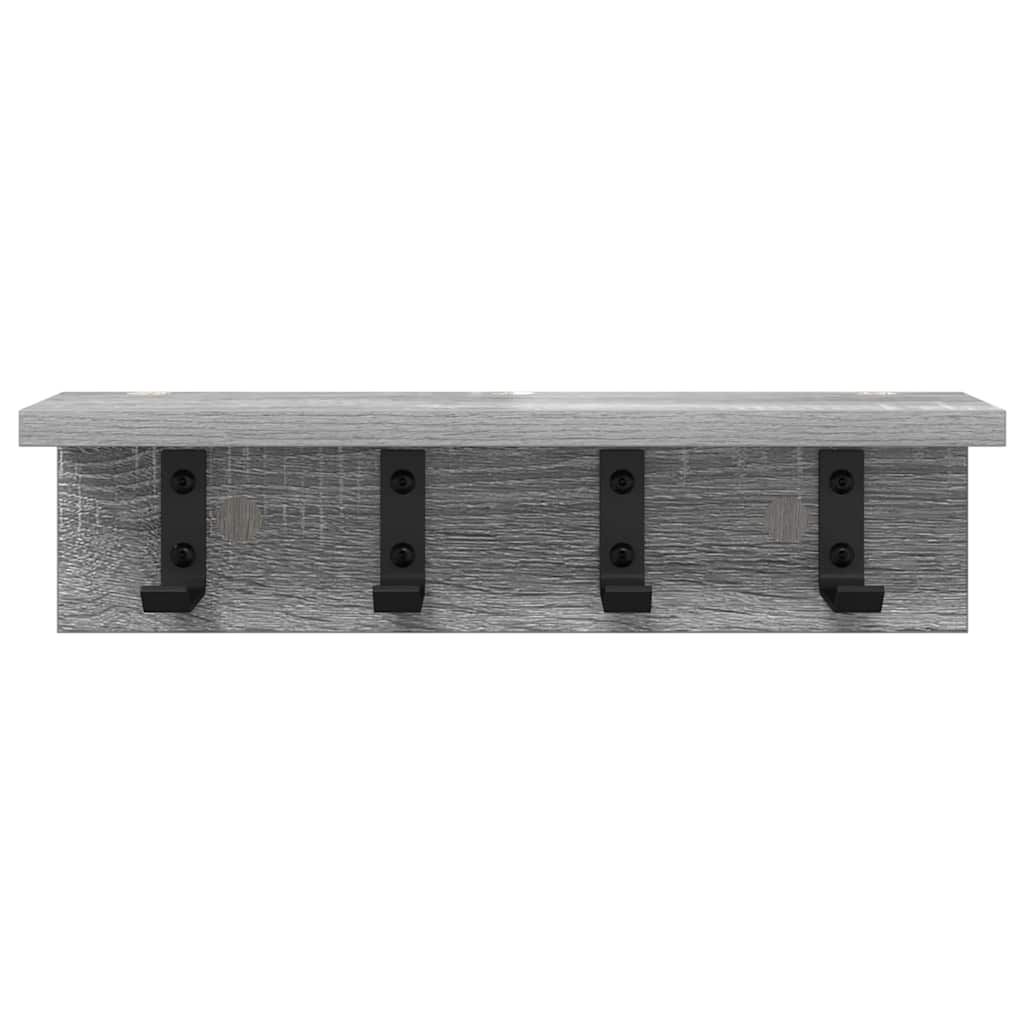 Porte-manteau mural Sonoma gris 40 x 10.5 x 10.5 cm