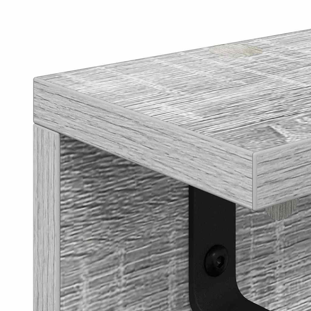Porte-manteau mural Sonoma gris 60 x 10.5 x 10.5 cm