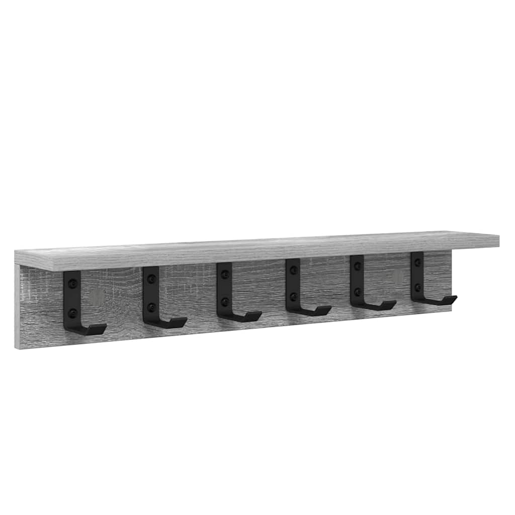 Porte-manteau mural Sonoma gris 60 x 10.5 x 10.5 cm