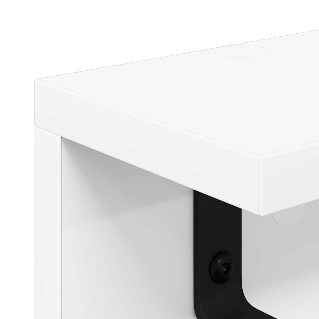 Porte-manteau mural Blanc 80 x 10.5 x 10.5 cm Bois d'ingénierie