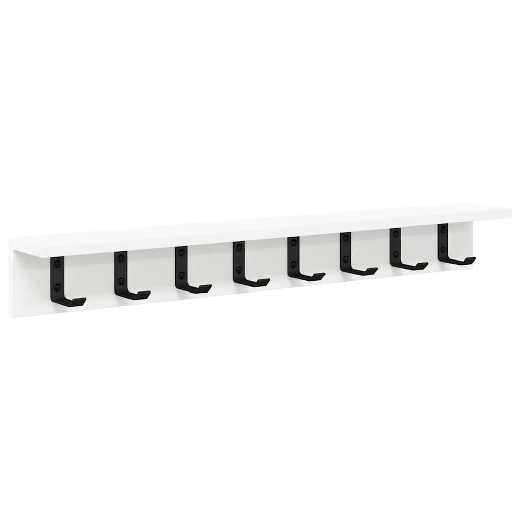 Porte-manteau mural Blanc 80 x 10.5 x 10.5 cm Bois d'ingénierie