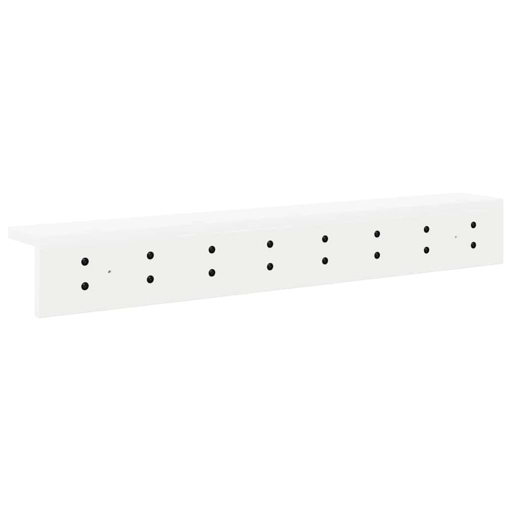 Porte-manteau mural Blanc 80 x 10.5 x 10.5 cm Bois d'ingénierie