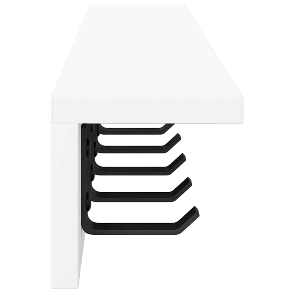 Porte-manteau mural Blanc 80 x 10.5 x 10.5 cm Bois d'ingénierie