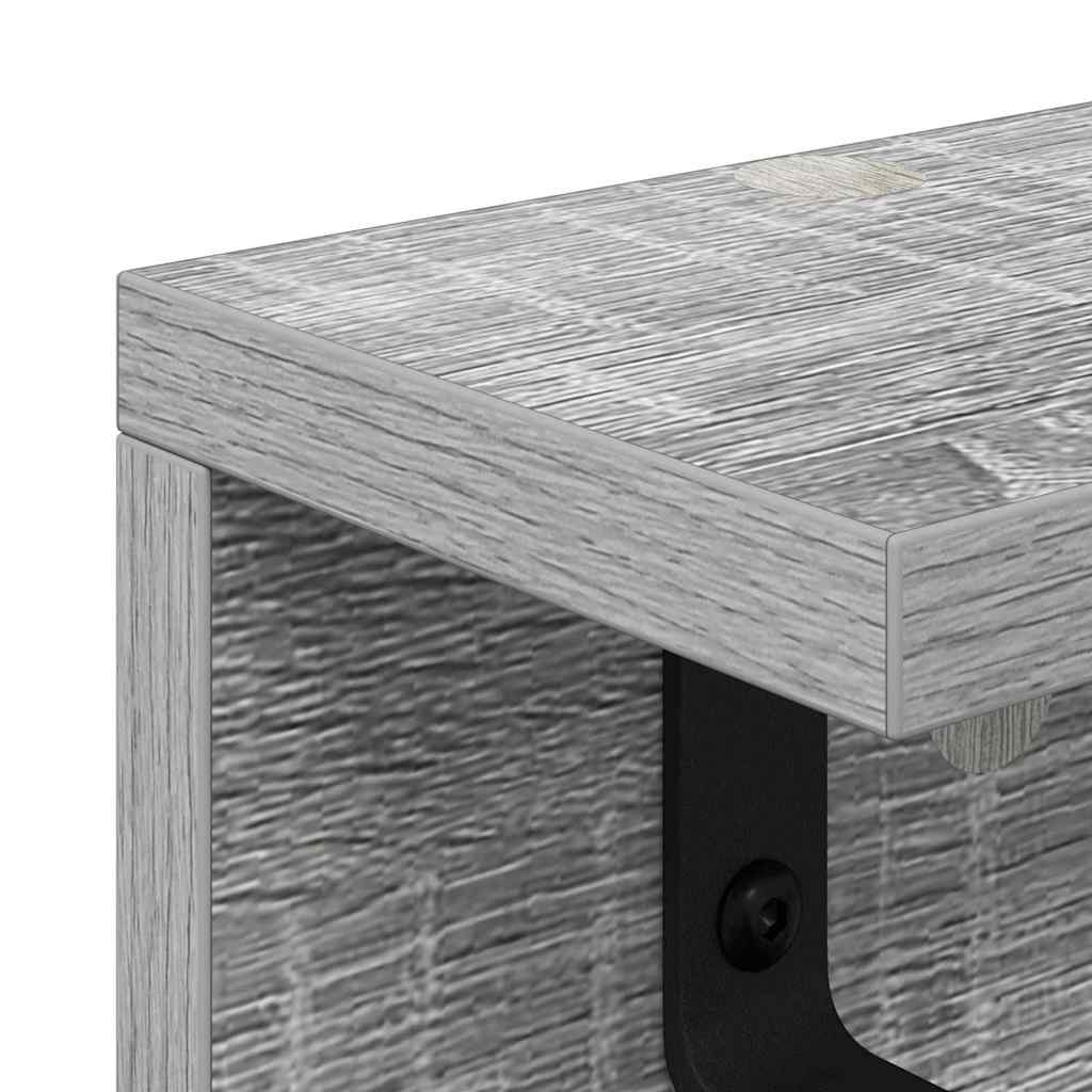 Porte-manteau mural Sonoma gris 80 x 10.5 x 10.5 cm
