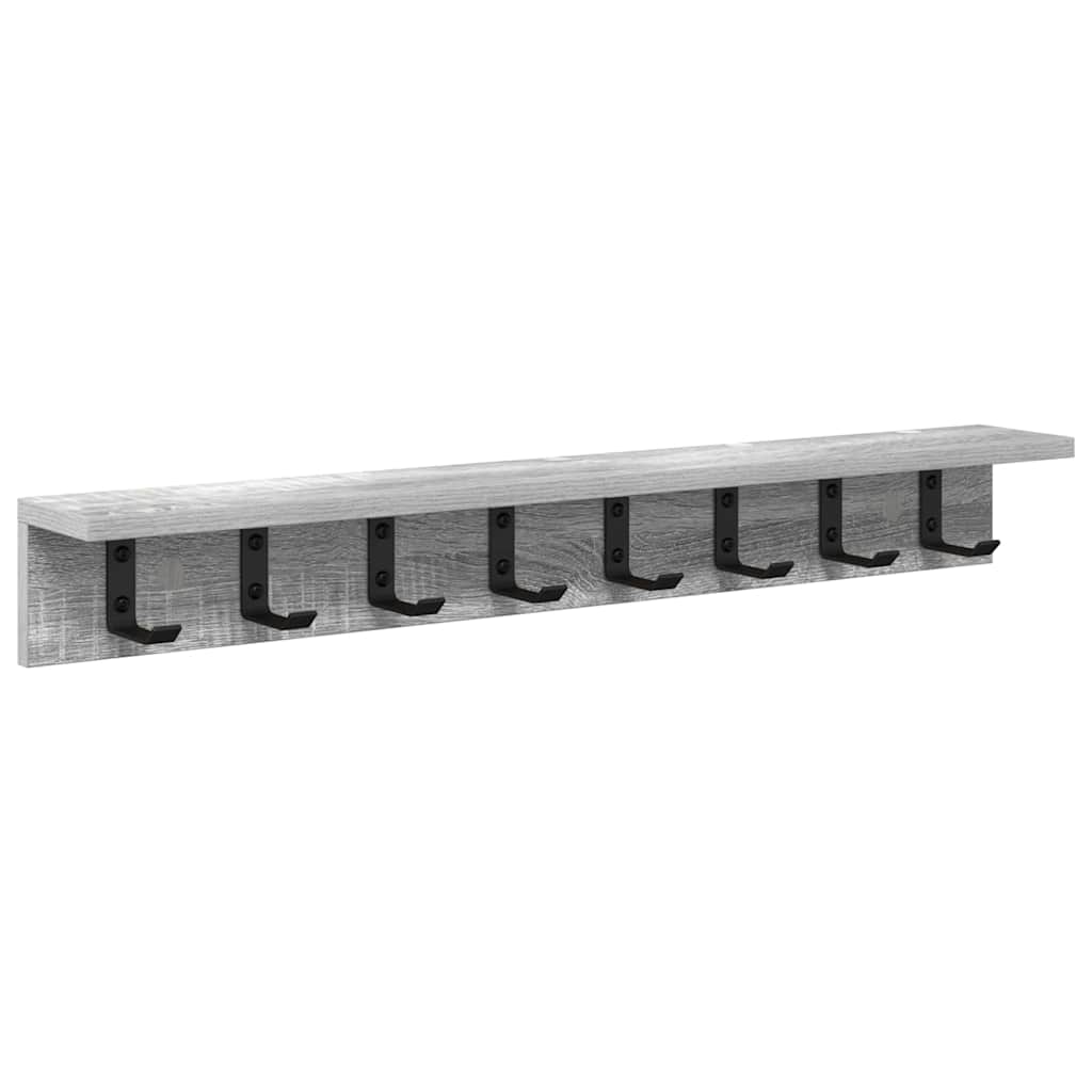 Porte-manteau mural Sonoma gris 80 x 10.5 x 10.5 cm