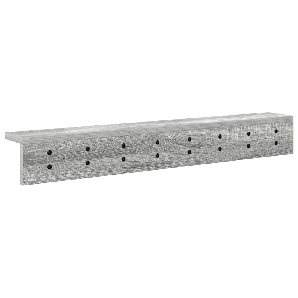 Porte-manteau mural Sonoma gris 80 x 10.5 x 10.5 cm