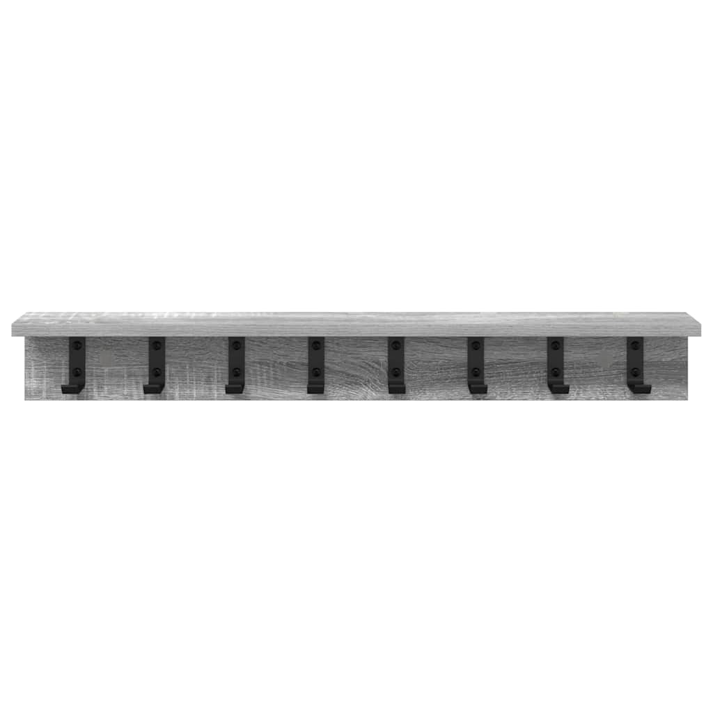 Porte-manteau mural Sonoma gris 80 x 10.5 x 10.5 cm