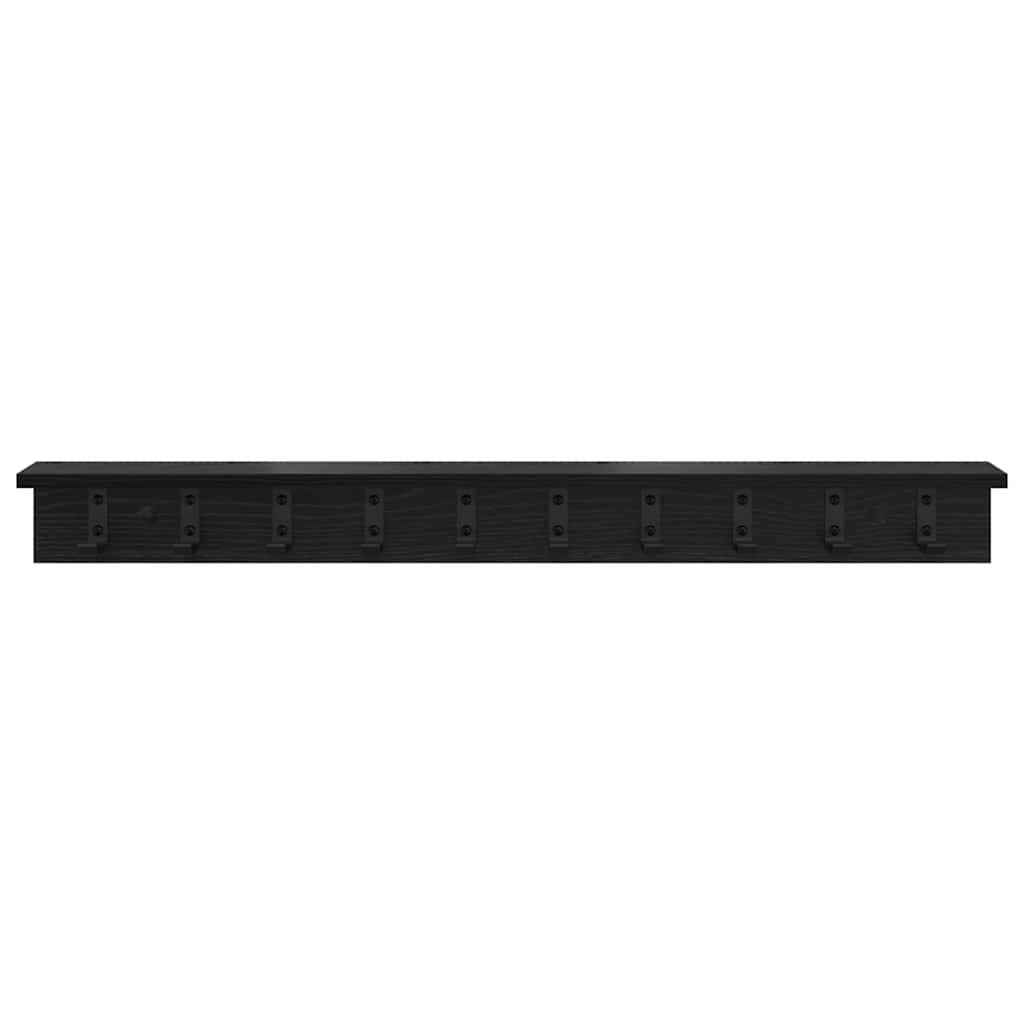 Porte-manteau mural Chêne noir 100 x 10.5 x 10.5 cm