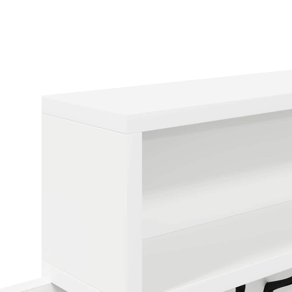 Porte-manteau mural Blanc 100 x 12 x 43,5 cm Bois d'ingénierie