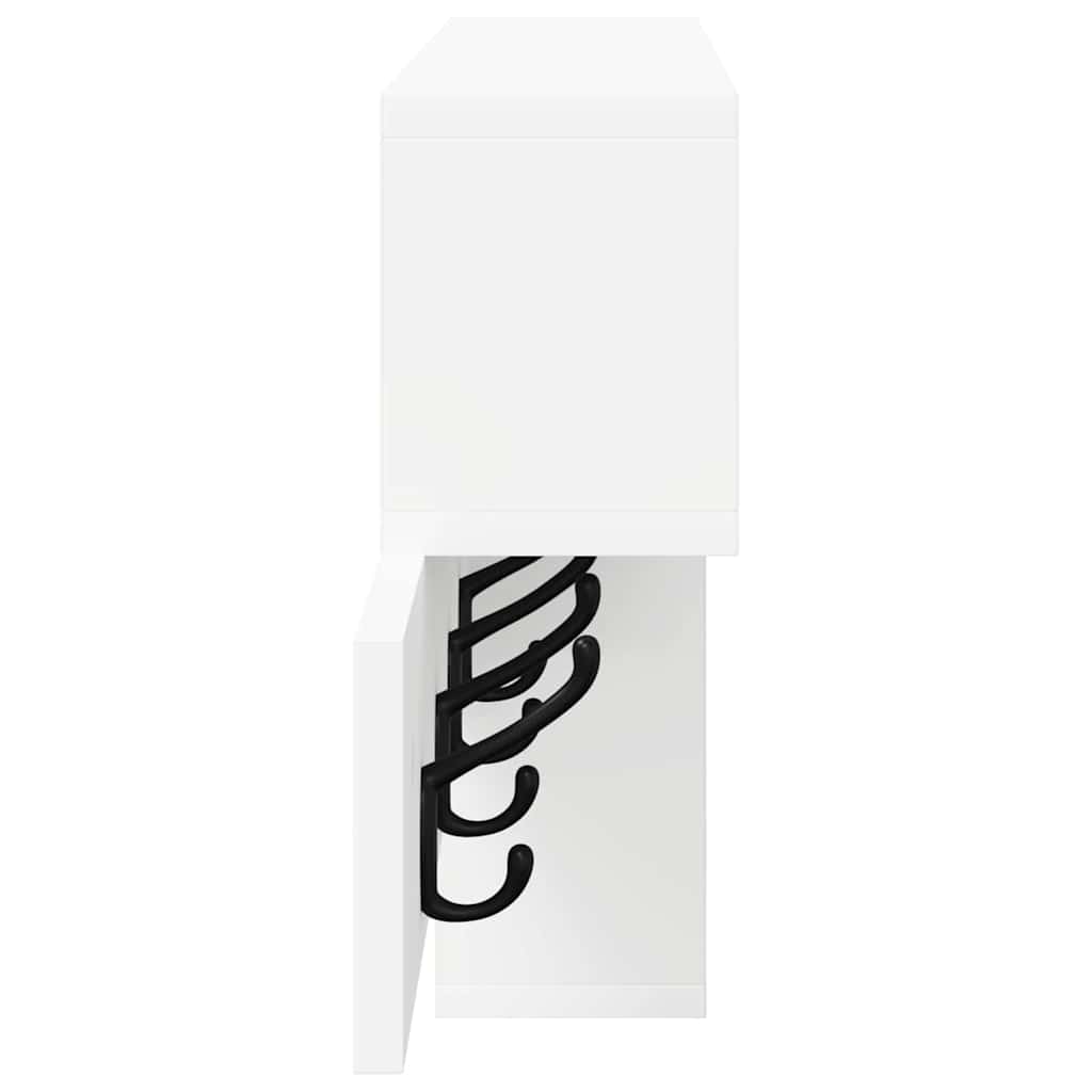 Porte-manteau mural Blanc 100 x 12 x 43,5 cm Bois d'ingénierie