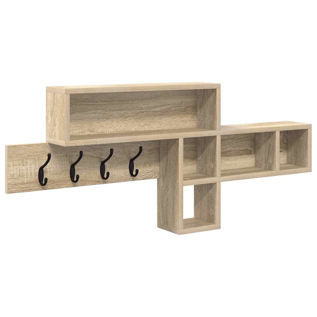 Porte-manteau mural Chêne sonoma 100 x 12 x 43,5 cm